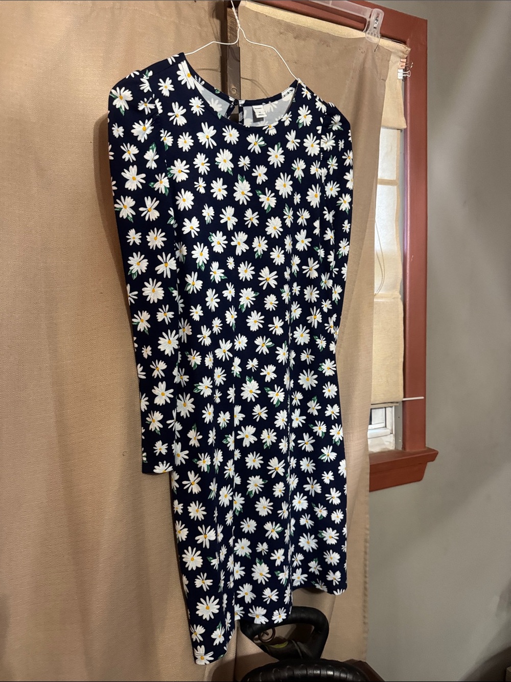 Old Navy Daisy Print Long Sleeve Women’s Dress J 11-2